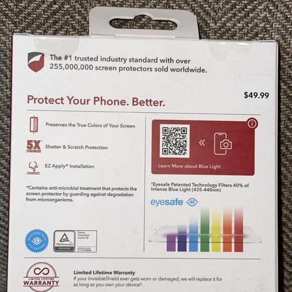 NWT Zagg Invisible Shield Glass Elite Visionguard iPhone 14 ProMax Screen - Picture 5 of 8